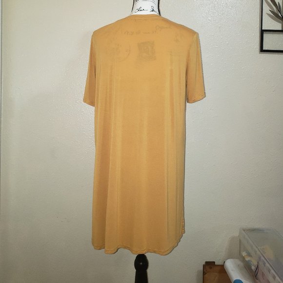 Garage Mustard High Low Tee Size Large - Picture 2 of 4